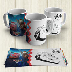 Taza Pintable Cars